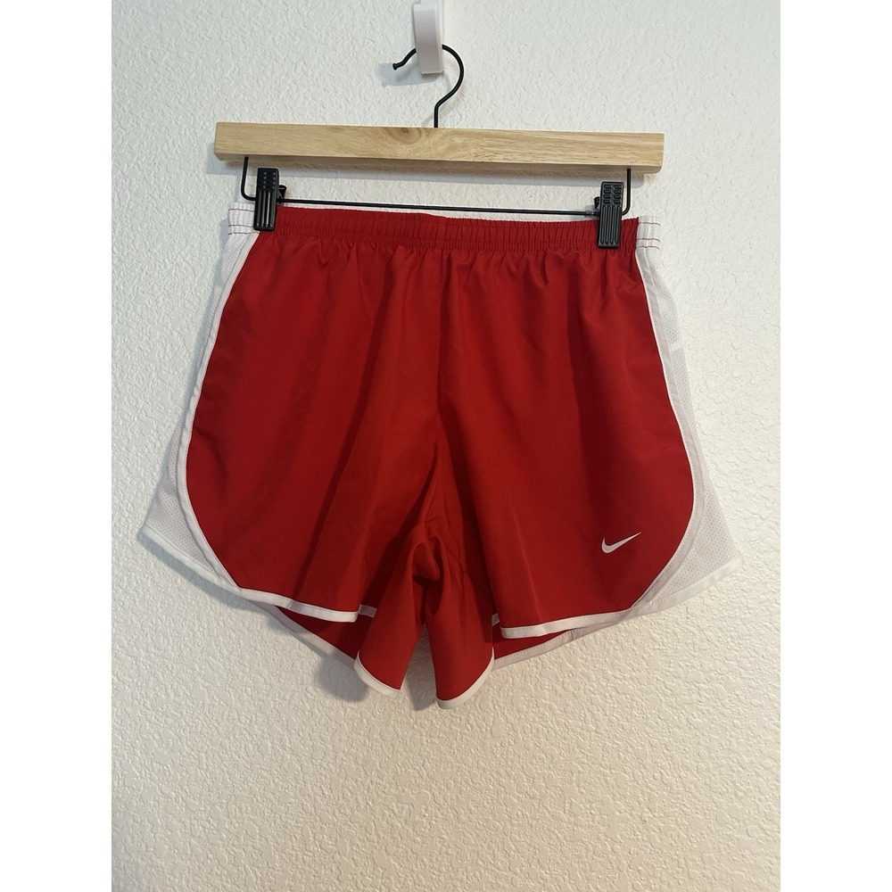 Nike Girls Dri-Fit Tempo Running Red Shorts Size XL Athletic Athleisure